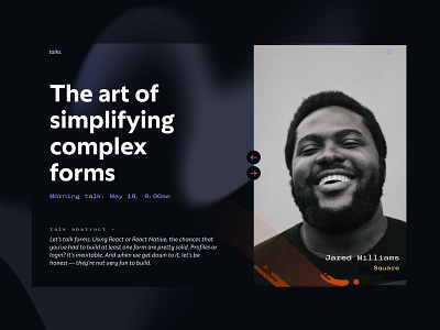 shape & gradient exploration, pt 1 abstract illustration branding conference conference talk gradient react native responsive web speaker web design website