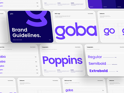 Goba - Brand Guidelines agency brand brand guide brand guidelines branding clean goba guide guidelines identity logo logo design logotype modern visual visual identity