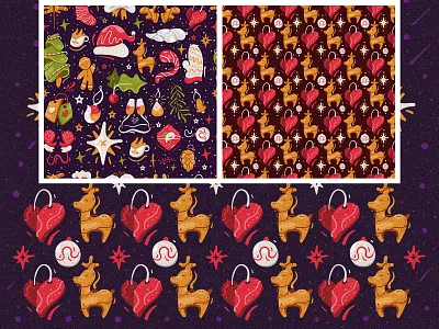 new year pattern art branding character design flat illustration personage ui vector