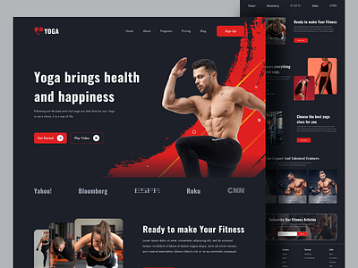 Fitness Website designs, themes, templates and downloadable graphic  elements on Dribbble