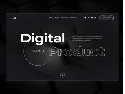 Digital Agency clean dark dark mode digital agency minimalism ui ui design ui inspiration ui ux design web web design website website design