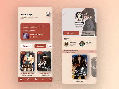 Daily UI 006 (social profile) appdesign apps bookapp bookappdesign dailyui006 dailyuichallenge dribbble figma james dev social profile ui.jaymez uiux uiuxdesign uiuxdesigner userexpereience userinterface