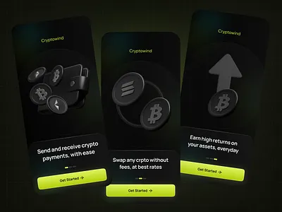 Crypto Wallet - Onboarding 3d blockchain crypto crypto wallet nft ui visual design web 3