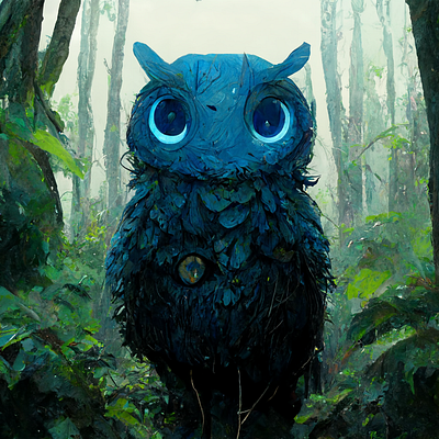 Water Owl design graphic design illustration