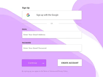 #DailyUI DAY 1 - Sign up Page dailyui signup ui ux
