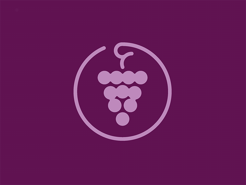 Lion wine logo animal animation branding grape lion lion logo nagual design wine