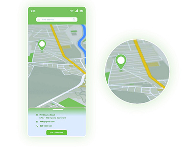 Map - Daily UI 029 029 address daily ui 029 map map design ui 029