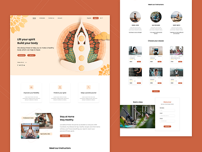 Yoga studio booking classbooking uidesign uiux uiuxdesign webui yoga