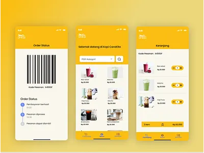 UI/UX Study Case - Coffee Shop Ordering Apps app branding cafe coffe shop coffee design food graphic design illustration logo ordering research restaurant shop starbuck study case typography ui ux vector
