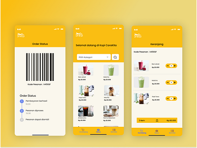 UI/UX Study Case - Coffee Shop Ordering Apps app branding cafe coffe shop coffee design food graphic design illustration logo ordering research restaurant shop starbuck study case typography ui ux vector