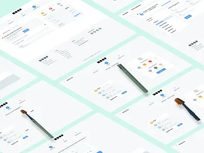 HOOP Brush Web Design brush card design hoop layout responsive teeth toothbrush ui ux web webapp