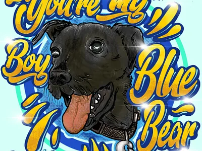Blue Boy calligraphy design graffiti graphic design hip hop illustration logo
