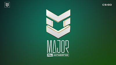 cs:go major antwerp logo 3d animation branding design graphic design illustration logo motion graphics prduction typography ui ux vector