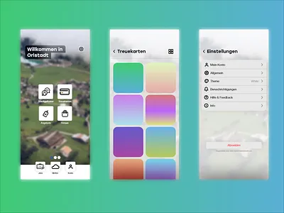 German City App Concept app beginner city german ui