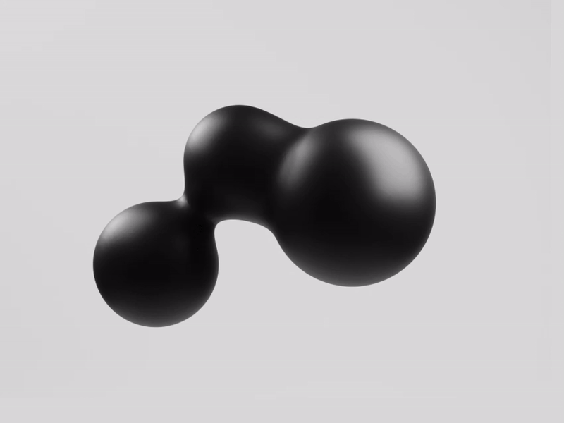 Bubbles 2 3d black blender
