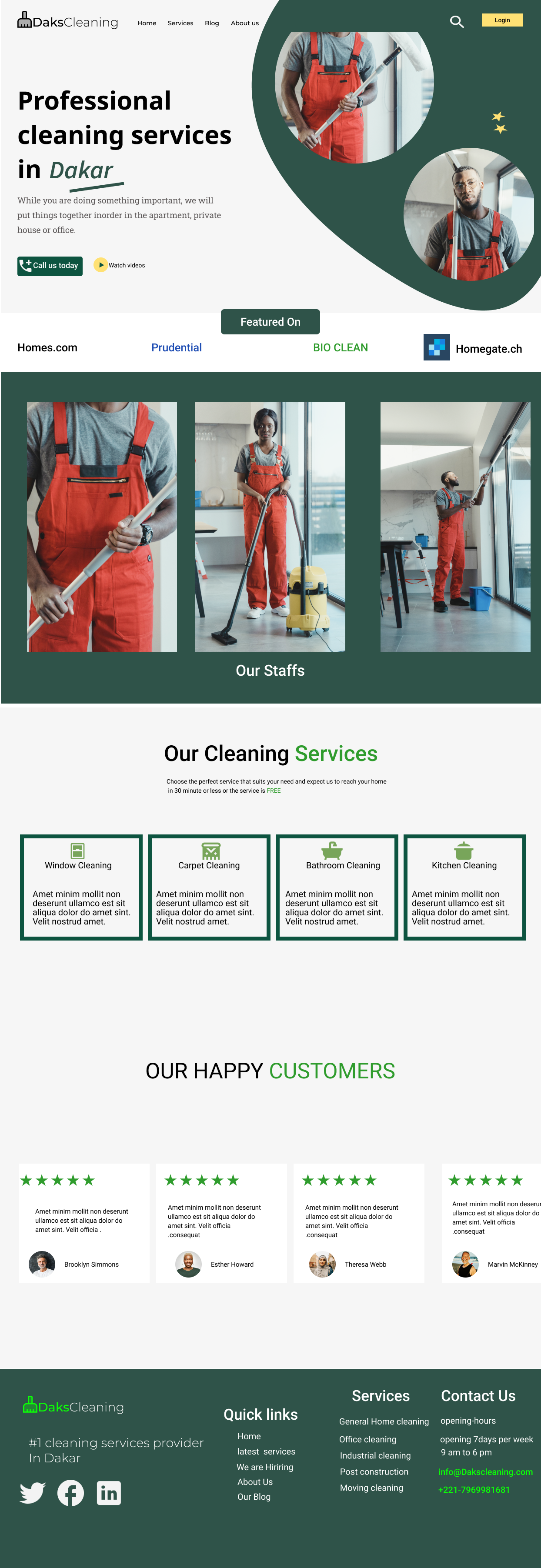 Example of Cleaning company located in Dakar