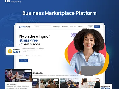 Business Investment Platform branding businessinvestment design figma graphic design innovativedesign investmentplatform mockup productdesign prototyping ui uiinspiration uiuxdesign userexperience ux