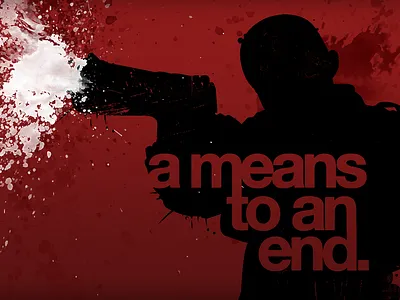 a means to an end. graphic design illustration