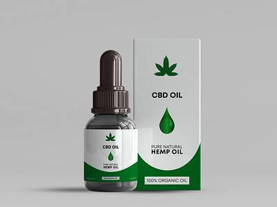 CBD HEMP OIL graphic design illustration photoshop