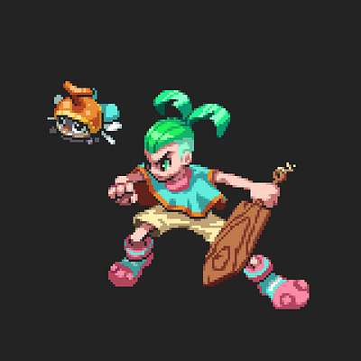 Su The Son of Gaia Sprite 2d art design game indie pixel pixelart