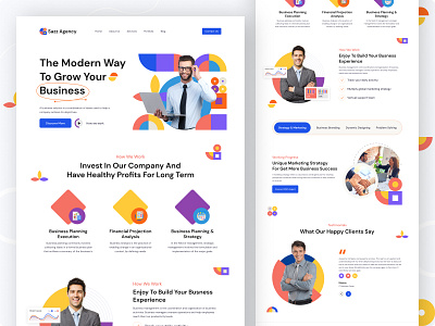 Business solution agency website design agency landing page agency website agency website landing page business business landing page business solution corporate corporate agency corporate agency website corporate landing page corporate website design landing page ui ui ux uiux ux website