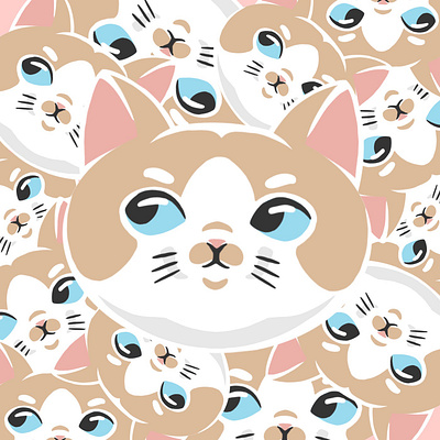 Cute cat sticker branding characterdesign design graphics illustration logo sketch vector