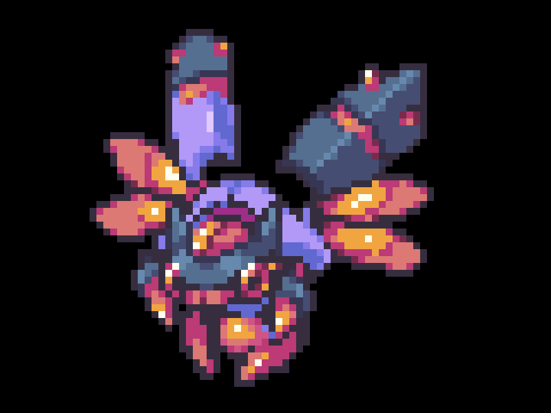 Dark Electric Firefly for Coromon 2d art design game indie pixel pixelart pokemon