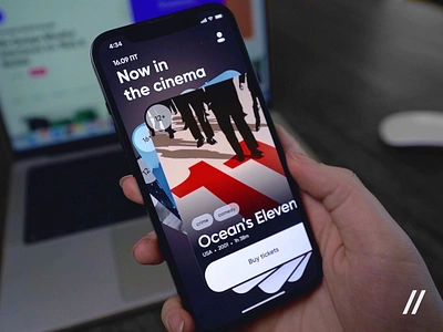 Cinema Booking Mobile IOS App android animation app app design app interaction book buy cinema code design ecommerce interaction ios mobile mobile app movie qr ui uiux ux