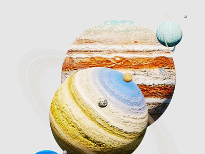 Solar System with Scaled Planets