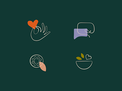 Harvest Iconography bold bowl branding color design food gala graphic hand harvest iconography icons illustrator inspiration minneapolis minnesota organic vector visual identity