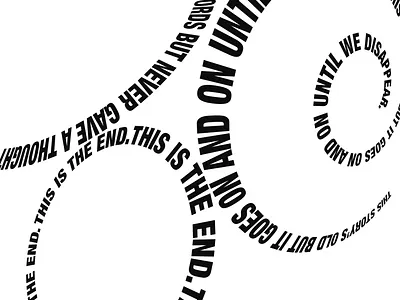 This Is The End. design empower illustration typography vector