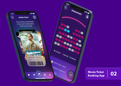 Movie Ticket Booking App 3/3 figma ui ui design ux ux design