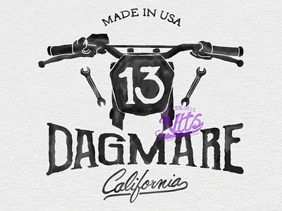 Dagmare Watercolor Artwork branding graphic design handmade illustration logo
