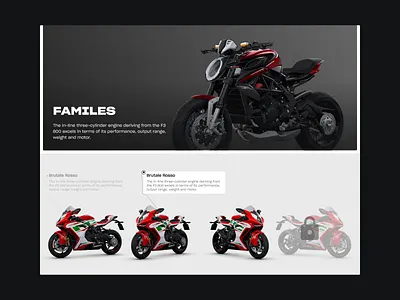 Concept MV Agusta Page 3d bike design minimalism mv agusta skarr ui ux