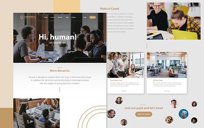 CREATIVE LANDING digitalproduct graphic design ui usercentereddesign ux