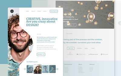 DNA Creative Found creative landingpage ui uiux webpage
