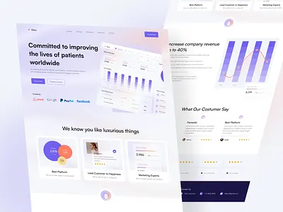 Siliss - Sales Landing Page admin panel analytics chart component crm dashboard funnel homepage landingpage marketing mobile saas sales system ui website website design