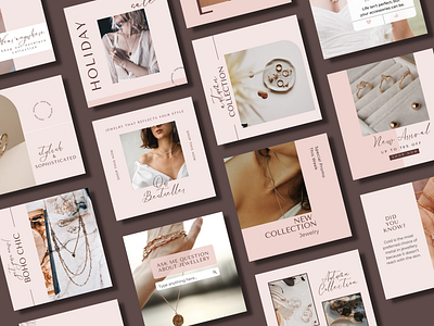 Jewelry Instagram Template branding design graphic design illustration logo typography