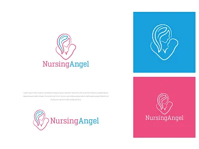 Nursing Angel Logo Design | Social Media Design awesome branding business classy design designer facebook illustration instagram latest logo logo design logopreneur minimal modern new post social media social media ads trending