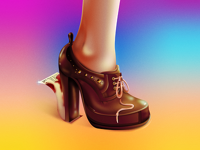 I Need To Start A Garden feet girl golddigger grain illustration insurance leg shoe wacom worm