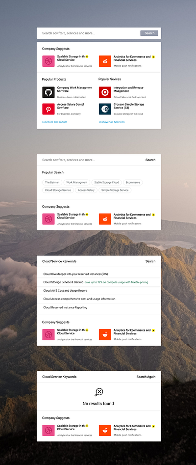 Live Search UI live search searchbox ui web
