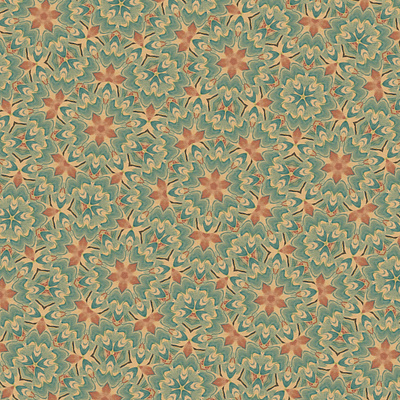 Repeating Pattern in Red and Blue