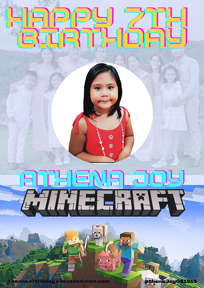 Yhanna's Bday design graphic design