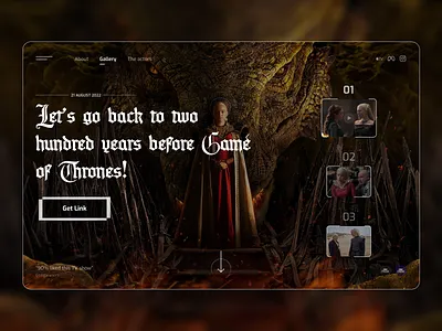 Movie Landing Design design landing movies ui ux web website
