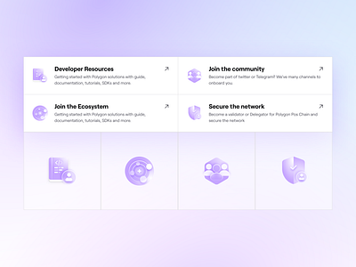 🟡 UI icons for Polygon website design dribbble icon illustration illustrator ui ux web web3 website