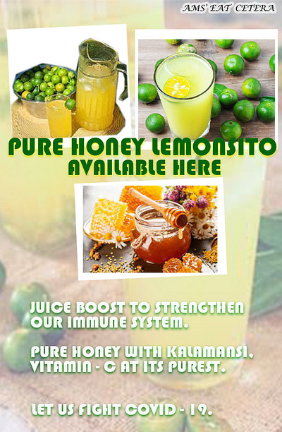 Honey blend Lemonsito Poster Size branding design graphic design illustration logo