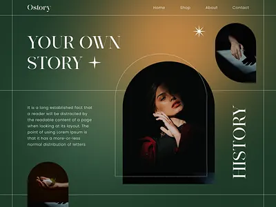 Mental health with Ostory beauty branding design fashion girl graphic design minimal ui uiux