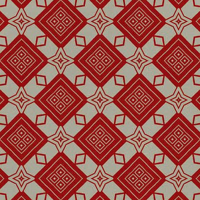 Red Geometric Repeating Pattern design diamonds geometric red repeating stars