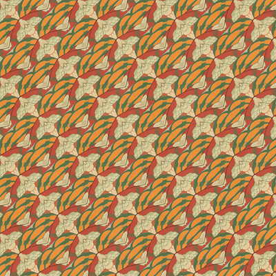 Orange, Green and Red Repeating Design green orange red repeating seamless