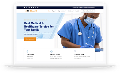 AT Health – Free Health Care Joomla template free joomla templates free web template free website template joomla 4 joomla 4 templates joomla template joomla templates joomla theme joomla themes web template website template